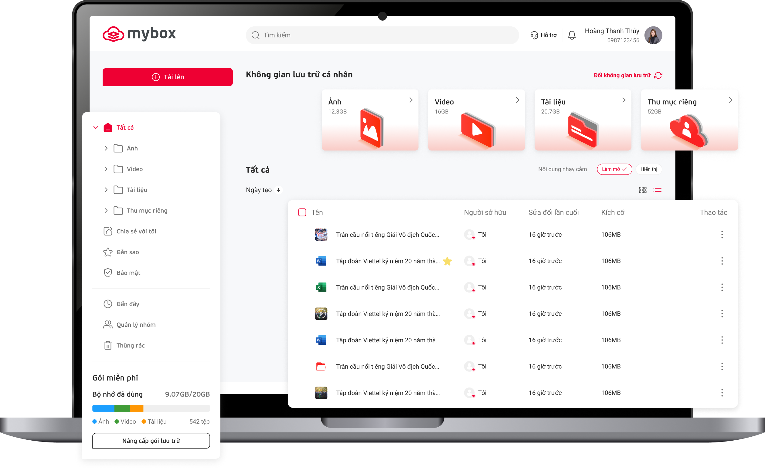 MyBox atomic components system on laptop mockup