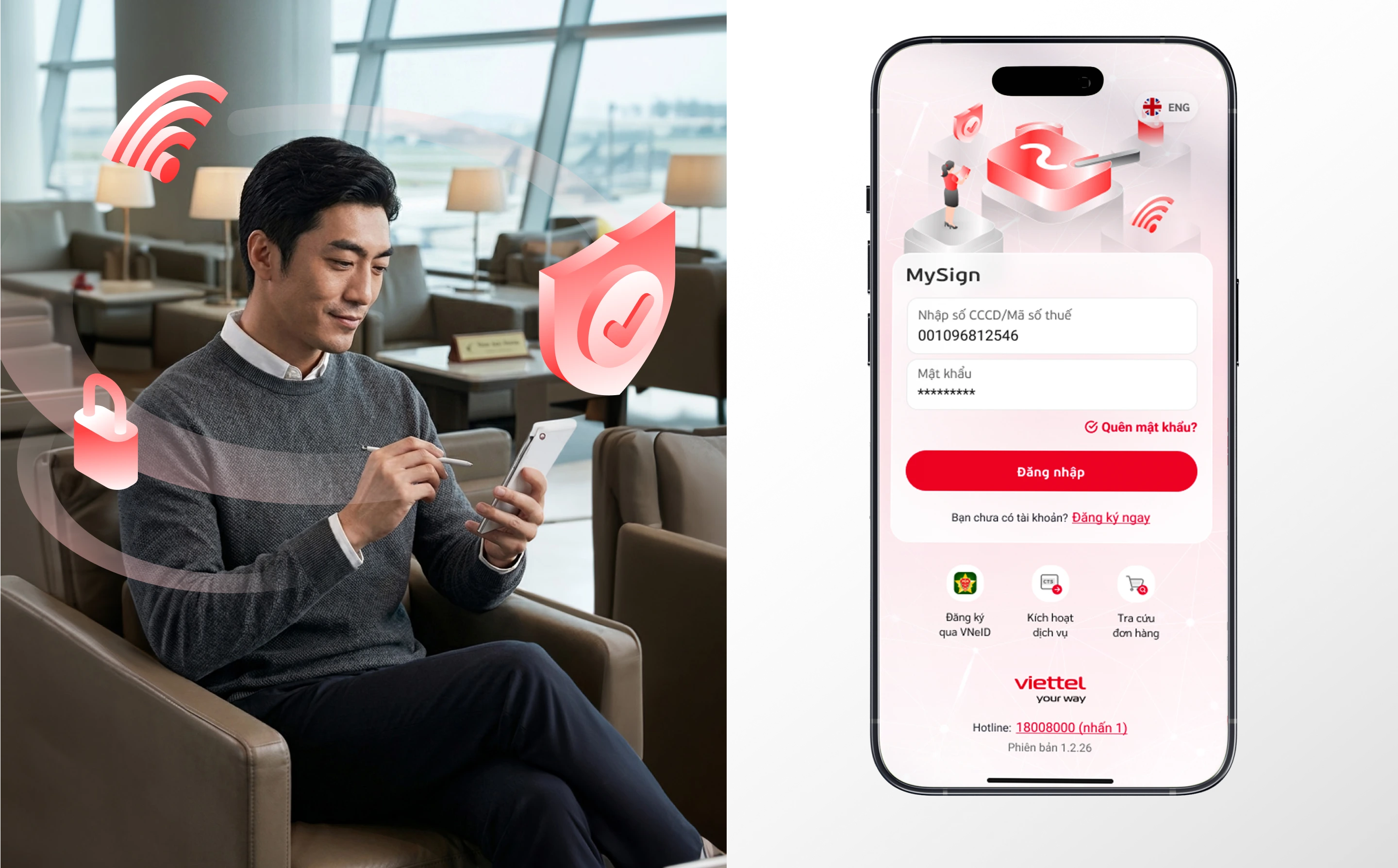 Person using phone background