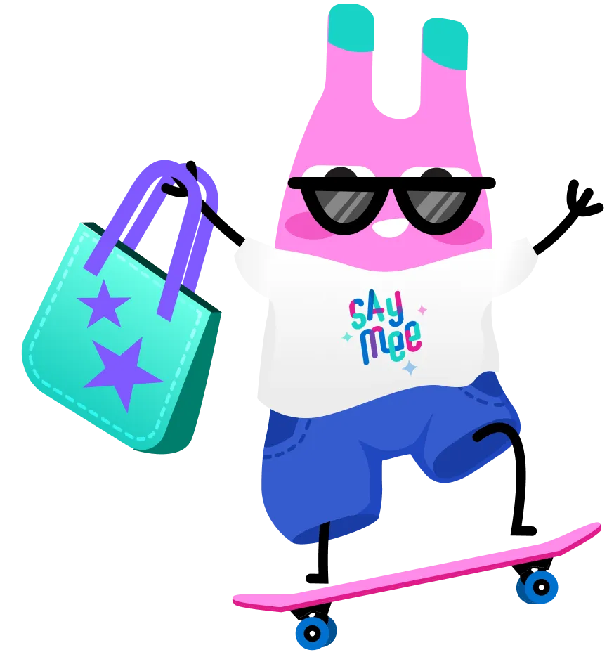 Mascot skateboarder